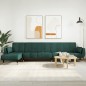 vidaXL Schlafsofa in L-Form Dunkelgrün 275x140x70 cm Samt vidaXL Schlafsofa in L-Form Dunkelgrün 275x140x70 cm Samt