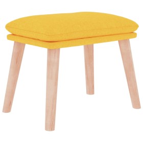 vidaXL Fußhocker Senfgelb 45x29,5x35 cm Stoff