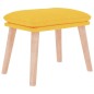 vidaXL Fußhocker Senfgelb 45x29,5x35 cm Stoff vidaXL Fußhocker Senfgelb 45x29,5x35 cm Stoff