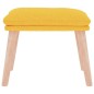vidaXL Fußhocker Senfgelb 45x29,5x35 cm Stoff vidaXL Fußhocker Senfgelb 45x29,5x35 cm Stoff