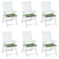 vidaXL Stuhlkissen 6 Stk. Blattmuster 40x40x3 cm Stoff vidaXL Stuhlkissen 6 Stk. Blattmuster 40x40x3 cm Stoff