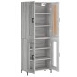 Highboard Grau Sonoma 69,5x34x180 cm Holzwerkstoff Highboard Grau Sonoma 69,5x34x180 cm Holzwerkstoff