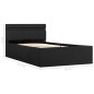 vidaXL Bett mit Bettkasten Hydraulisch LED Dunkelgrau Stoff 90x200 cm vidaXL Bett mit Bettkasten Hydraulisch LED Dunkelgrau Stoff 90x200 cm