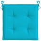 vidaXL Gartenstuhl-Kissen 6 Stk. Türkis 40x40x3 cm Stoff vidaXL Gartenstuhl-Kissen 6 Stk. Türkis 40x40x3 cm Stoff