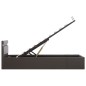 vidaXL Bett mit Bettkasten Hydraulisch LED Grau Kunstleder 90x200 cm vidaXL Bett mit Bettkasten Hydraulisch LED Grau Kunstleder 90x200 cm