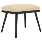 vidaXL Fußhocker Creme 45x29,5x35 cm Stoff und Kunstleder vidaXL Fußhocker Creme 45x29,5x35 cm Stoff und Kunstleder