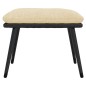 vidaXL Fußhocker Creme 45x29,5x35 cm Stoff und Kunstleder vidaXL Fußhocker Creme 45x29,5x35 cm Stoff und Kunstleder