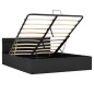 vidaXL Bett mit Bettkasten Hydraulisch LED Dunkelgrau Stoff 120x200 cm vidaXL Bett mit Bettkasten Hydraulisch LED Dunkelgrau Stoff 120x200 cm