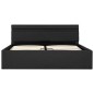 vidaXL Bett mit Bettkasten Hydraulisch LED Dunkelgrau Stoff 120x200 cm vidaXL Bett mit Bettkasten Hydraulisch LED Dunkelgrau Stoff 120x200 cm