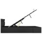vidaXL Bett mit Bettkasten Hydraulisch LED Dunkelgrau Stoff 120x200 cm vidaXL Bett mit Bettkasten Hydraulisch LED Dunkelgrau Stoff 120x200 cm