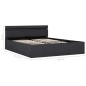 vidaXL Bett mit Bettkasten Hydraulisch LED Dunkelgrau Stoff 120x200 cm vidaXL Bett mit Bettkasten Hydraulisch LED Dunkelgrau Stoff 120x200 cm