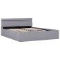 vidaXL Bett mit Bettkasten Hydraulisch LED Hellgrau Stoff 140x200 cm vidaXL Bett mit Bettkasten Hydraulisch LED Hellgrau Stoff 140x200 cm