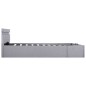 vidaXL Bett mit Bettkasten Hydraulisch LED Hellgrau Stoff 140x200 cm vidaXL Bett mit Bettkasten Hydraulisch LED Hellgrau Stoff 140x200 cm