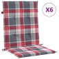 vidaXL Gartenstuhlauflagen für Niedriglehner 6 Stk. 100x50x3 cm vidaXL Gartenstuhlauflagen für Niedriglehner 6 Stk. 100x50x3 cm