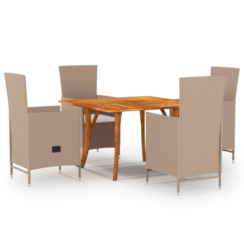 5-tlg. Garten-Essgruppe Beige 5-tlg. Garten-Essgruppe Beige