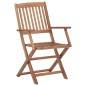 vidaXL Klappbare Gartenstühle 6 Stk. mit Kissen Massivholz Akazie vidaXL Klappbare Gartenstühle 6 Stk. mit Kissen Massivholz Akazie