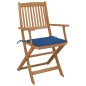 vidaXL Klappbare Gartenstühle mit Kissen 8 Stk. Massivholz Akazie vidaXL Klappbare Gartenstühle mit Kissen 8 Stk. Massivholz Akazie
