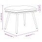vidaXL Fußhocker Weinrot 45x29,5x35 cm Stoff vidaXL Fußhocker Weinrot 45x29,5x35 cm Stoff