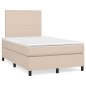 vidaXL Boxspringbett Matratze Cappuccino-Braun 120x200cm Kunstleder vidaXL Boxspringbett Matratze Cappuccino-Braun 120x200cm Kunstleder