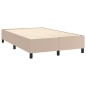 vidaXL Boxspringbett Matratze Cappuccino-Braun 120x200cm Kunstleder vidaXL Boxspringbett Matratze Cappuccino-Braun 120x200cm Kunstleder