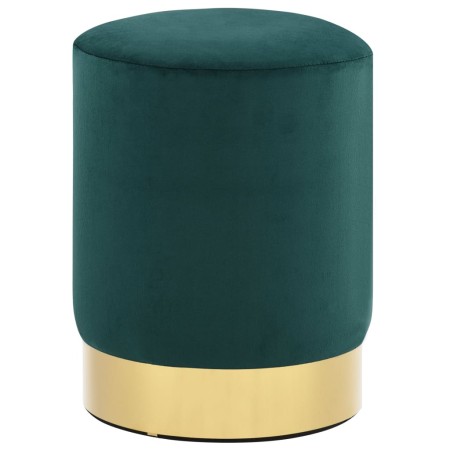 vidaXL Hocker Dunkelgrün und Golden Samt