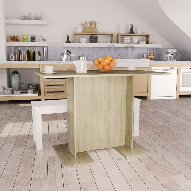 vidaXL Esstisch Sonoma-Eiche 110x60x75 cm Holzwerkstoff vidaXL Esstisch Sonoma-Eiche 110x60x75 cm Holzwerkstoff