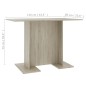 vidaXL Esstisch Sonoma-Eiche 110x60x75 cm Holzwerkstoff vidaXL Esstisch Sonoma-Eiche 110x60x75 cm Holzwerkstoff