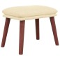 vidaXL Fußhocker Creme 45x29,5x35 cm Stoff vidaXL Fußhocker Creme 45x29,5x35 cm Stoff