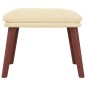 vidaXL Fußhocker Creme 45x29,5x35 cm Stoff vidaXL Fußhocker Creme 45x29,5x35 cm Stoff