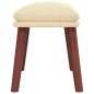 vidaXL Fußhocker Creme 45x29,5x35 cm Stoff vidaXL Fußhocker Creme 45x29,5x35 cm Stoff