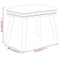 vidaXL Fußhocker Creme 45x29,5x35 cm Stoff vidaXL Fußhocker Creme 45x29,5x35 cm Stoff