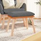 vidaXL Fußhocker Hellgrau 45x29,5x35 cm Stoff und Kunstleder vidaXL Fußhocker Hellgrau 45x29,5x35 cm Stoff und Kunstleder