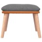 vidaXL Fußhocker Hellgrau 45x29,5x35 cm Stoff und Kunstleder vidaXL Fußhocker Hellgrau 45x29,5x35 cm Stoff und Kunstleder