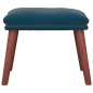 vidaXL Fußhocker Blau 45x29,5x35 cm Samt vidaXL Fußhocker Blau 45x29,5x35 cm Samt