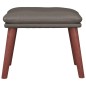 vidaXL Fußhocker Grau 45x29,5x35 cm Kunstleder vidaXL Fußhocker Grau 45x29,5x35 cm Kunstleder