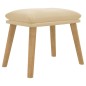 vidaXL Fußhocker Cremeweiß 45x29,5x35 cm Samt vidaXL Fußhocker Cremeweiß 45x29,5x35 cm Samt