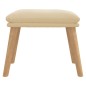 vidaXL Fußhocker Cremeweiß 45x29,5x35 cm Samt vidaXL Fußhocker Cremeweiß 45x29,5x35 cm Samt