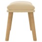 vidaXL Fußhocker Cremeweiß 45x29,5x35 cm Samt vidaXL Fußhocker Cremeweiß 45x29,5x35 cm Samt