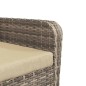 vidaXL Gartenstuhl mit Fußhocker Hellbraun Poly Rattan vidaXL Gartenstuhl mit Fußhocker Hellbraun Poly Rattan