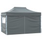 vidaXL Profi-Partyzelt Faltbar mit 4 Seitenwänden 3×4m Stahl Anthrazit vidaXL Profi-Partyzelt Faltbar mit 4 Seitenwänden 3×4m Stahl Anthrazit