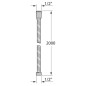 Tiger Flux Schlauch 200 cm Chrom Tiger Flux Schlauch 200 cm Chrom