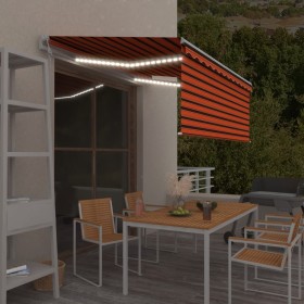 vidaXL Markise Automatisch mit Rollo LED Windsensor 3x2,5m  