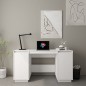 vidaXL Schreibtisch Weiß 140x50x75 cm Massivholz Kiefer vidaXL Schreibtisch Weiß 140x50x75 cm Massivholz Kiefer