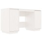 vidaXL Schreibtisch Weiß 140x50x75 cm Massivholz Kiefer vidaXL Schreibtisch Weiß 140x50x75 cm Massivholz Kiefer