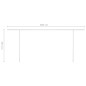 vidaXL Markise Manuell Einziehbar mit LED 6x3 m Creme vidaXL Markise Manuell Einziehbar mit LED 6x3 m Creme