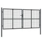 vidaXL Mesh-Gartentor Anthrazit 300x175 cm Verzinkter Stahl vidaXL Mesh-Gartentor Anthrazit 300x175 cm Verzinkter Stahl