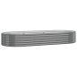 vidaXL Hochbeet Pulverbeschichteter Stahl 249x100x36 cm Grau vidaXL Hochbeet Pulverbeschichteter Stahl 249x100x36 cm Grau