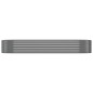 vidaXL Hochbeet Pulverbeschichteter Stahl 249x100x36 cm Grau vidaXL Hochbeet Pulverbeschichteter Stahl 249x100x36 cm Grau