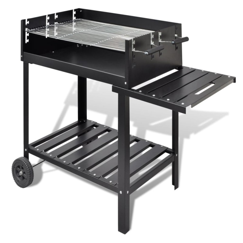 BBQ Grill Säulengrill Standgrill Kohlegrill Barbeque mit 2 Rädern BBQ Grill Säulengrill Standgrill Kohlegrill Barbeque mit 2 Rädern