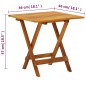 vidaXL Bistrotisch 46x46x47 cm Massivholz Akazie vidaXL Bistrotisch 46x46x47 cm Massivholz Akazie